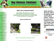 Tablet Screenshot of dog-harness-solutions.com